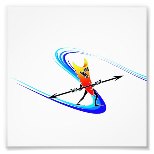 Tiki Surfer Fotodruck (Vorne)