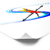 Tiki Surfer Fotodruck (Ecke)