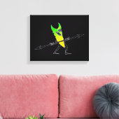 Tiki Surfer Green Leinwanddruck (Insitu (Wohnzimmer))