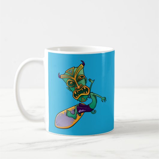 Tiki Surfer Kaffeetasse (Links)