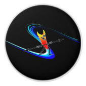 Tiki Surfer Keramikknauf (Vorderseite)