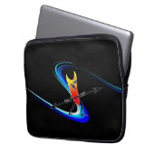 Tiki Surfer Laptopschutzhülle (Vorderseite Links)