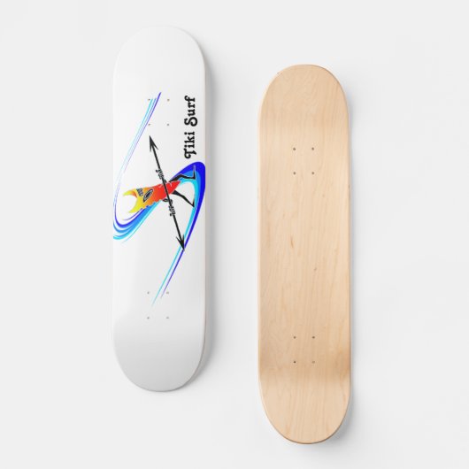 Tiki Surfer Skateboard (Vorderseite)