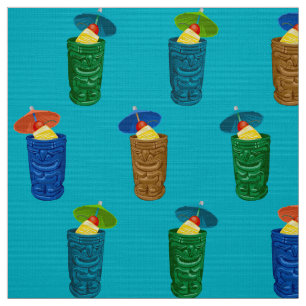Tiki Tasse Retro Hawaiian Tropical Drinks Stoff
