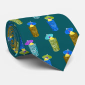 Tiki Tasse Tropische Getränke, beidseitig bedruckt Krawatte (Gerollt)