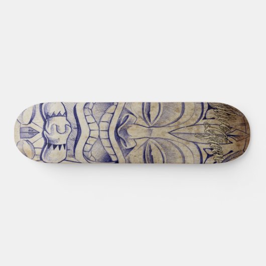 TIKI Tätowierung Brett Skateboard (Horizontal)