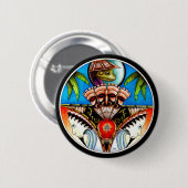 Tiki Tattoo Frog Button (Vorne & Hinten)