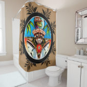 Tiki Tattoo Frog Duschvorhang (Beispiel)