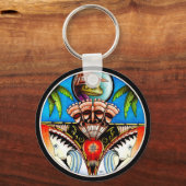 Tiki Tattoo Frog Schlüsselanhänger (Vorderseite)