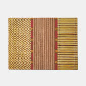 Tiki textures Bambus und Schilf Fußmatte (Vorderseite)