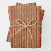 Tiki textures Bambus und Schilf Geschenkpapier Set (Beispiel)