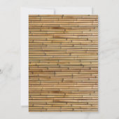 Tiki Theme Hawaiian Bamboo Island fühlen sich grün Einladung (Rückseite)