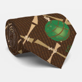 Tiki Tie Bamboo with Floats Krawatte (Gerollt)