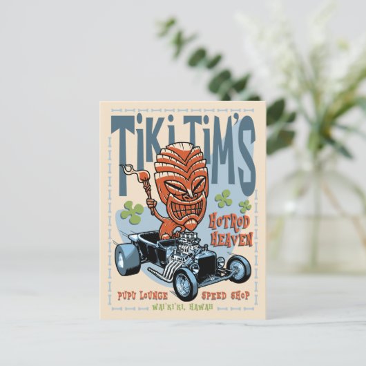 Tiki Tim II Postkarte (Stehend Vorderseite)