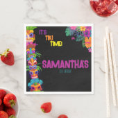 Tiki Time Birthday Party Serviette (Beispiel)