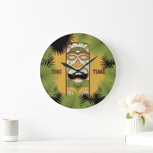 Tiki Time Große Wanduhr (Zuhause)