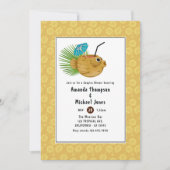 Tiki Time Luau Summer Beach Paare Dusche Einladung (Vorderseite)