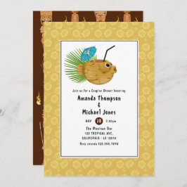 Tiki Time Luau Summer Beach Paare Dusche Einladung