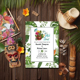 Tiki Time Luau Summer Beach Paare Dusche Einladung