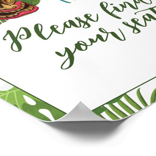 Tiki Time Luau Summer Poster (Ecke)