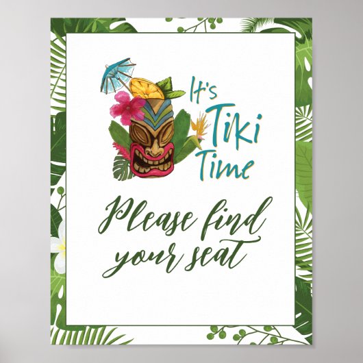 Tiki Time Luau Summer Poster (Vorne)