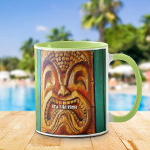 Tiki Time Tropical Vintag Retro Cool Fun Fierce