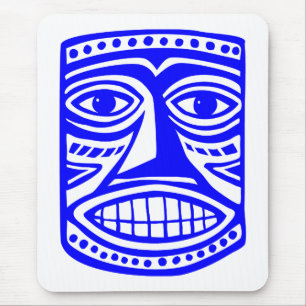 Tiki Toby - Blue Mousepad