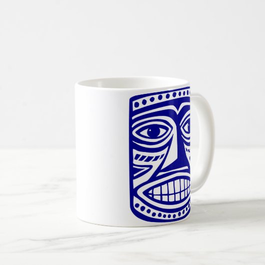 Tiki Toby - Dk Blue Kaffeetasse (VorderseiteRechts)