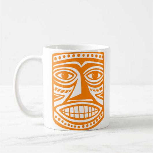 Tiki Toby - Orange Kaffeetasse (Links)