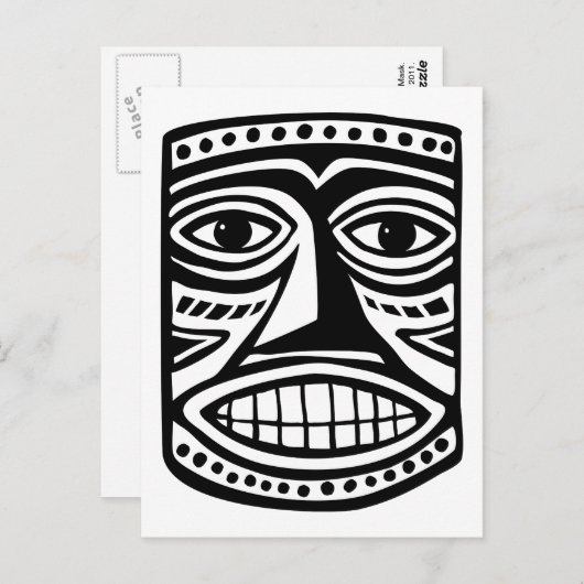 Tiki Toby Postkarte (Vorne/Hinten)