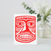 Tiki Toby - Red Postkarte (Stehend Vorderseite)