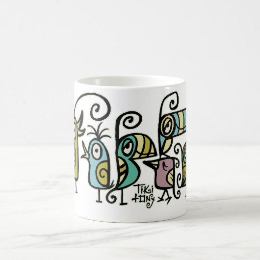 Tiki tOny Menge des Gezwitschers zwitschert Tasse (Mittel)