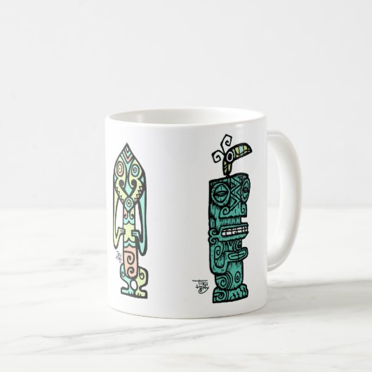 Tiki tOny tiki Tassentriptychon Kaffeetasse (VorderseiteRechts)
