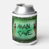 Tiki Torch Man Cave Green Dosenkühler (Kanne Vorderseite)