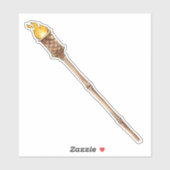 Tiki Torch Sticker (Blatt)