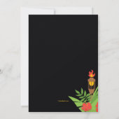 Tiki Torches Einladung (Rückseite)