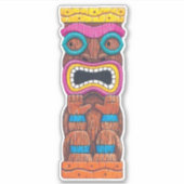 Tiki Totem 1 Aufkleber (Vorderseite)