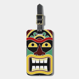 Tiki Totem benutzerdefiniertes Textgepäck Tag 2 Gepäckanhänger
