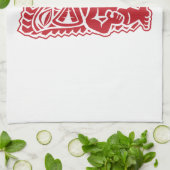 tiki Totem-Krieger Geschirrtuch (Gefaltet)