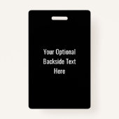 Tiki Totems benutzerdefinierte Text-Abzeichen Ausweis (Rückseite)