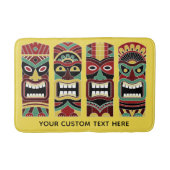 Tiki Totems individuelle Text- und Farbbadmatten Badematte (Vorderseite)