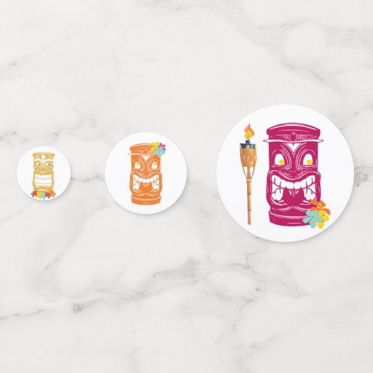 Tiki Totems Konfetti (Vorderseiten)