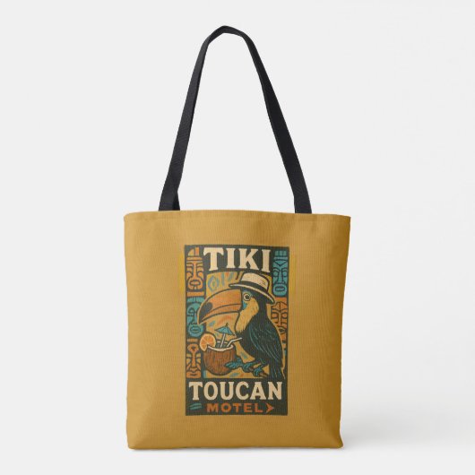 Tiki Toucan Motel - Retro Tasche (Rückseite)
