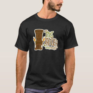 Tiki Trader Fun Tropical Restaurant Logo Design T-Shirt