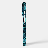 Tiki Trader Hawaiian Aquamarin Case-Mate iPhone Hülle (Rückseite / Links)