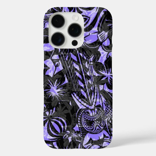 Tiki Trader Hawaiian Lavender Gray Case-Mate iPhone Hülle (Rückseite)