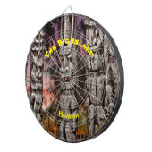 Tiki Tribal Council, Kona Hawaii Dartscheibe (Vorderseite rechts)