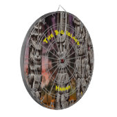 Tiki Tribal Council, Kona Hawaii Dartscheibe (Vorderseite Links)