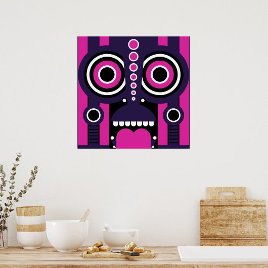 Tiki Tribal Mask Poster (Küche)