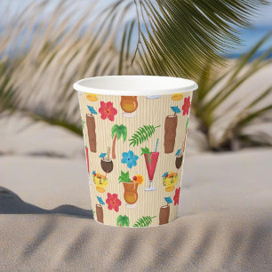 Tiki Tropical Cocktails Pappbecher